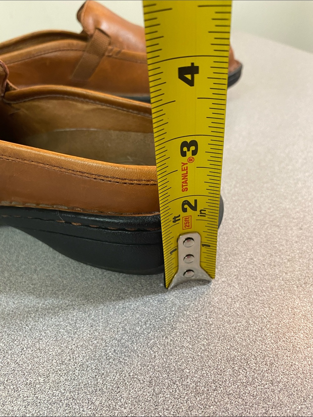 Merrell Women's Cognac Leather Slip-On Clog Mules - Picture 10 of 10
